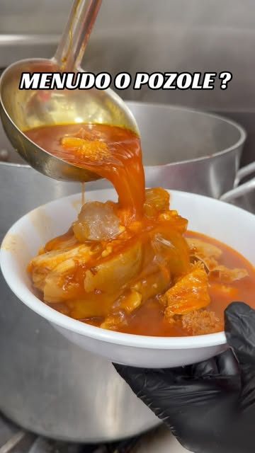 Ladling pozole